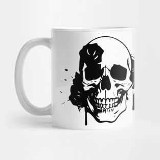 skull rose Mug